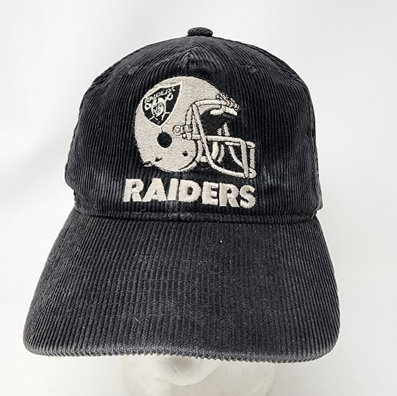 Vintage 1990s Los Angeles Raiders Corduroy Ted Fletcher Snap Back Hat  OSFA - Picture 1 of 8